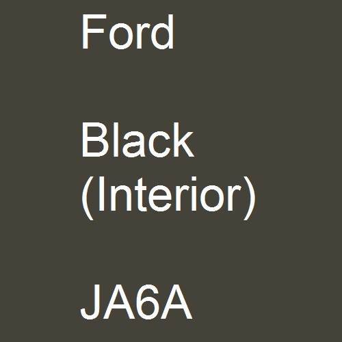 Ford, Black (Interior), JA6A.